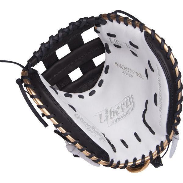 Rawlings Liberty Color Series 33" RHT Fastpitch Catcher's Mitt/Glove RLACM33FPWBG - Smash It Sports