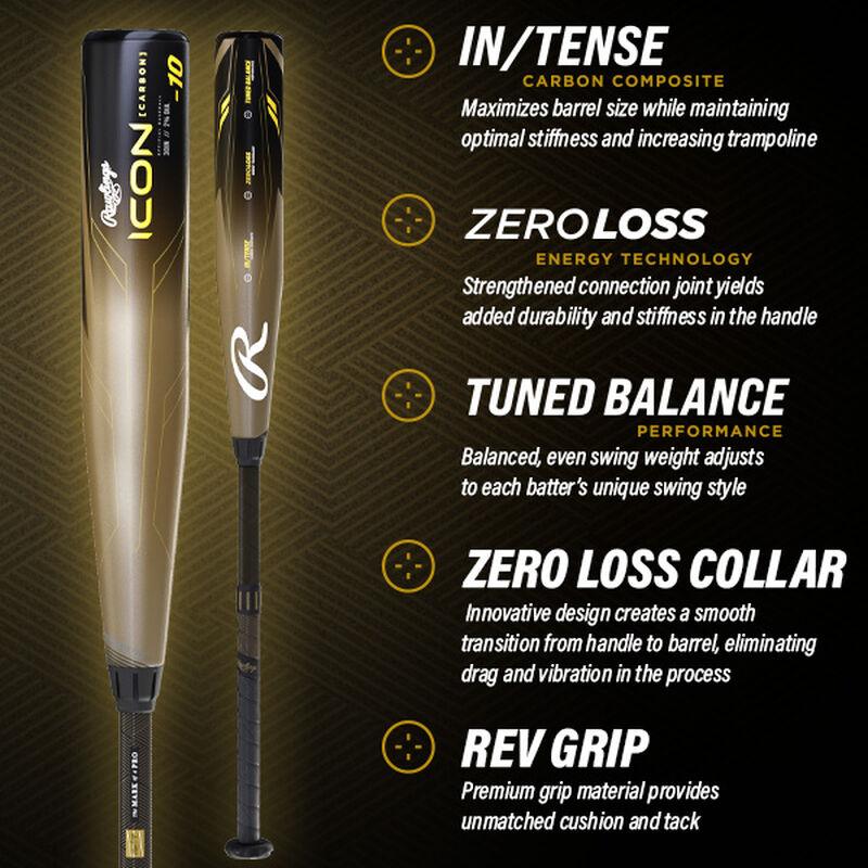 2023 Rawlings Icon (-10) USSSA Baseball Bat - RUT3I10 - Smash It Sports