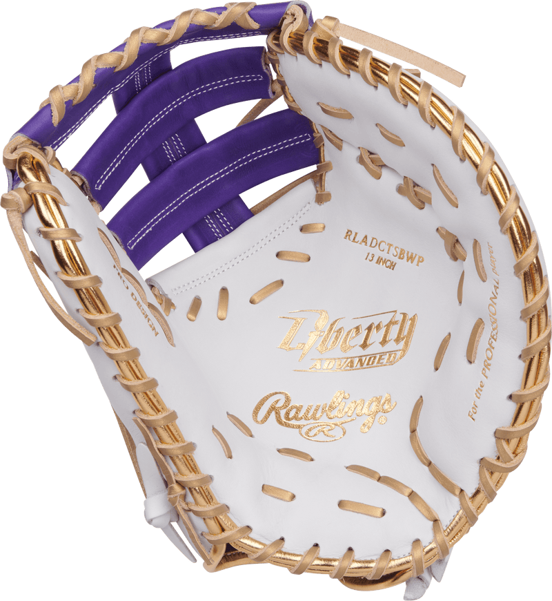 Rawlings Liberty Advanced ColorSync 4.0 13" First Base Softball Mitt/Glove - RLADCTSBWPUG