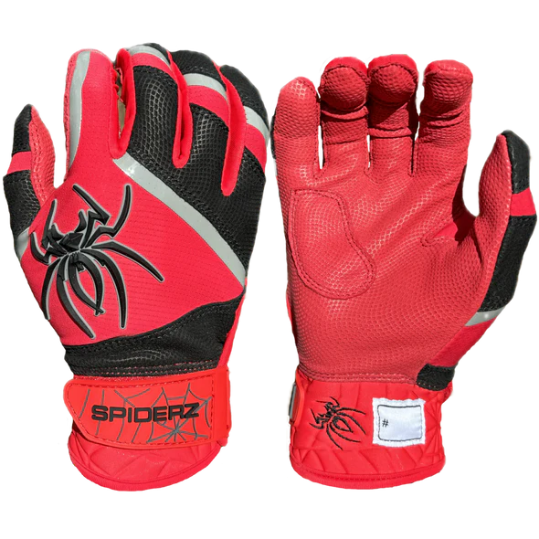 Spiderz Pro Premier Batting Gloves - Red/Black/Graphite