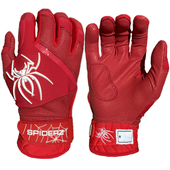 Spiderz Pro Premier Batting Gloves - Red/White