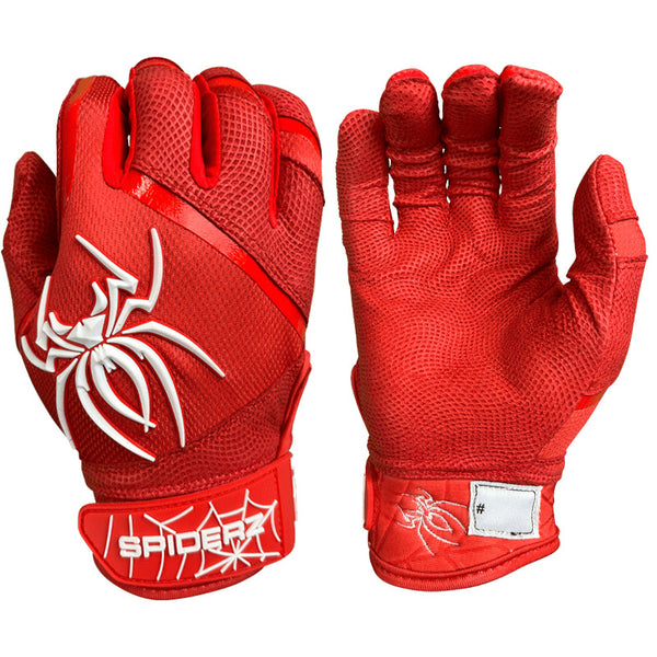 Spiderz PRO Batting Gloves - Red/White