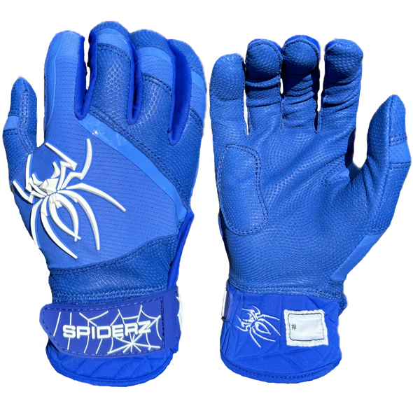 Spiderz Pro Premier Batting Gloves - Royal Blue/White