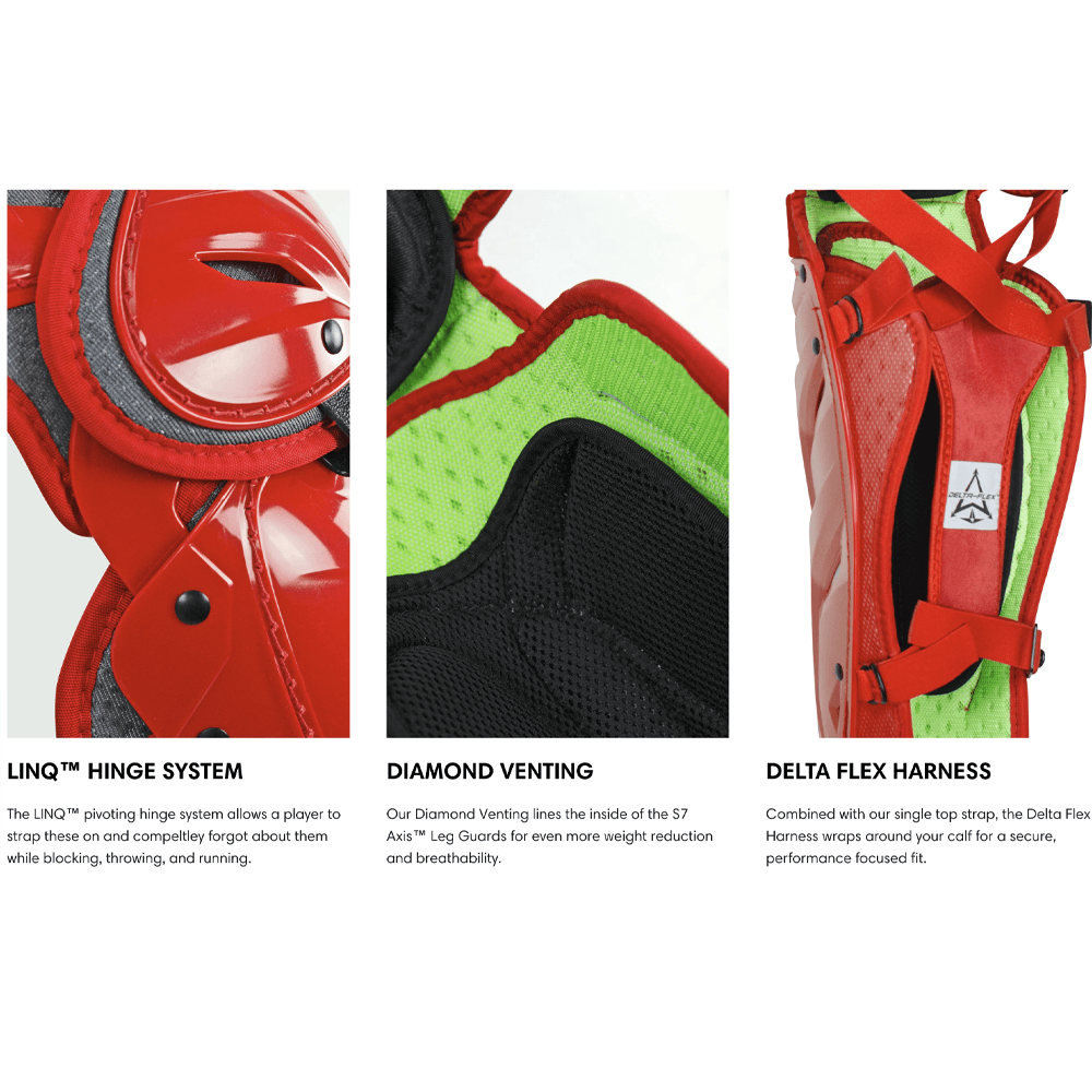 All Star S7 Axis Age 12-16 NOCSAE Certified Catchers Set - Solid Colors