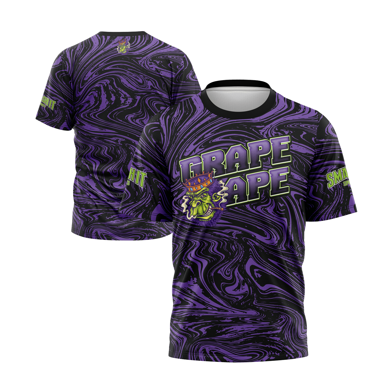 Smash It Sports Short Sleeve Shirt - Grape Ape