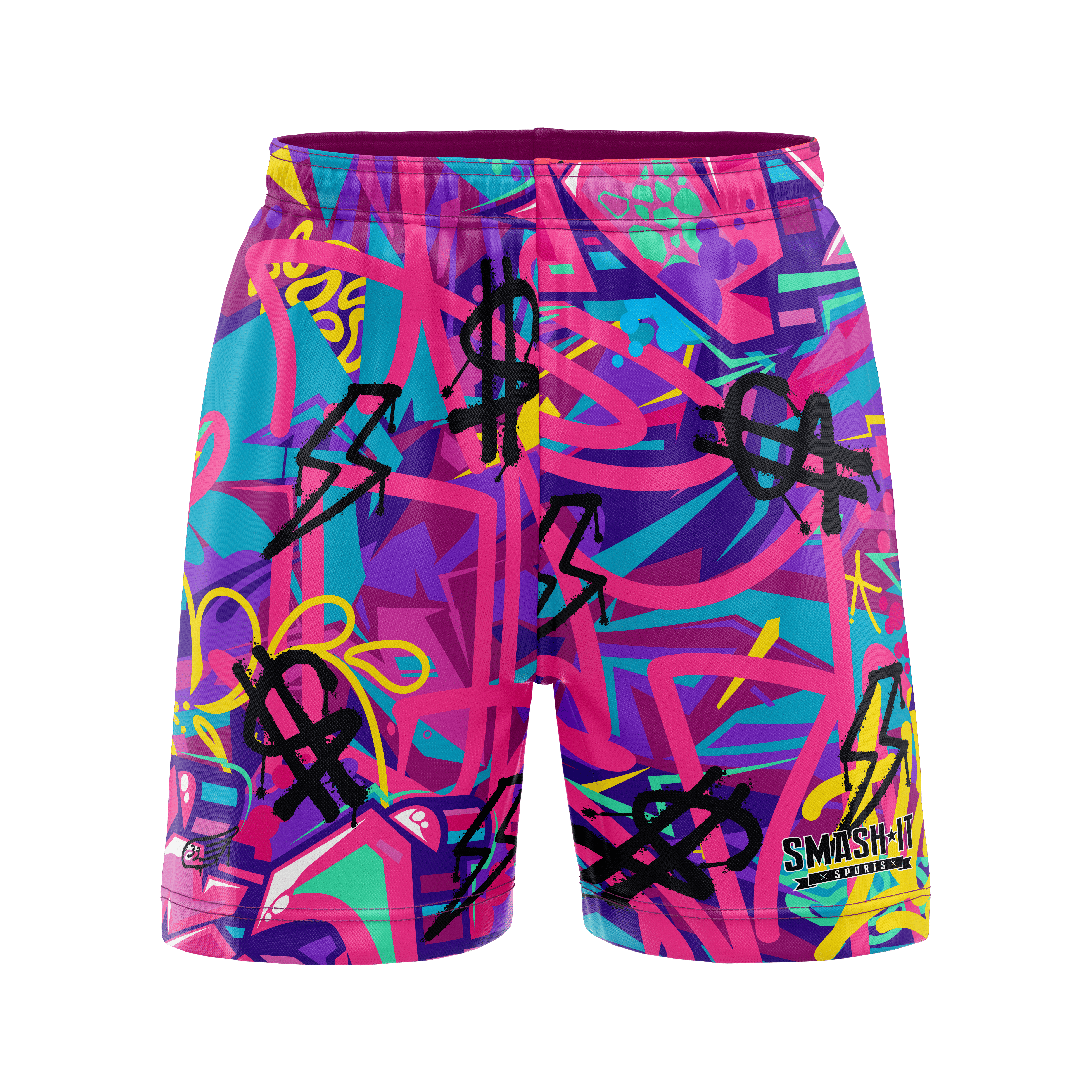 Smash It Sports Mesh Shorts - Graffiti