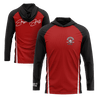 Smash It Sports Hooded Long Sleeve Tee - Red/Black