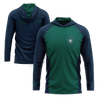 Smash It Sports Hooded Long Sleeve Tee - Teal/Navy