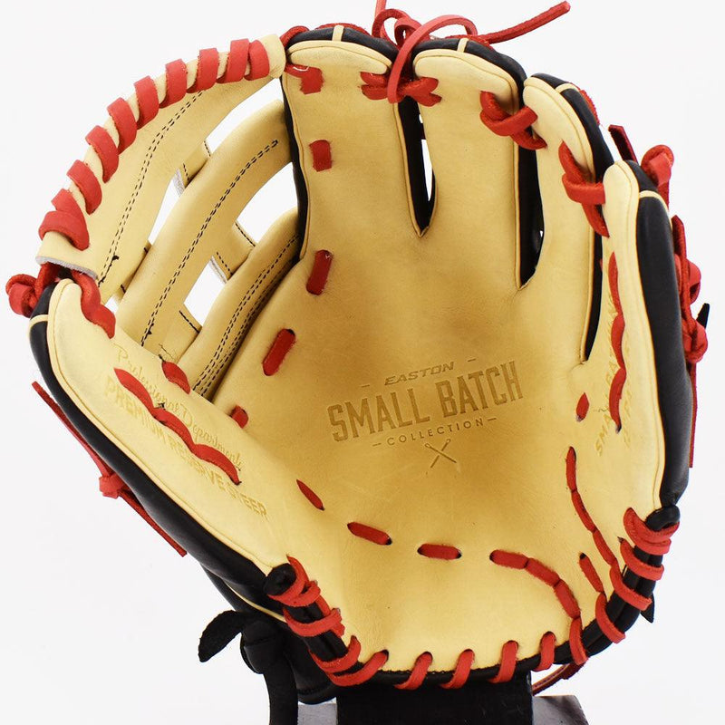 Easton Small Batch No. 57 Slowpitch Glove Camel/Black/Red - Smash It Sports