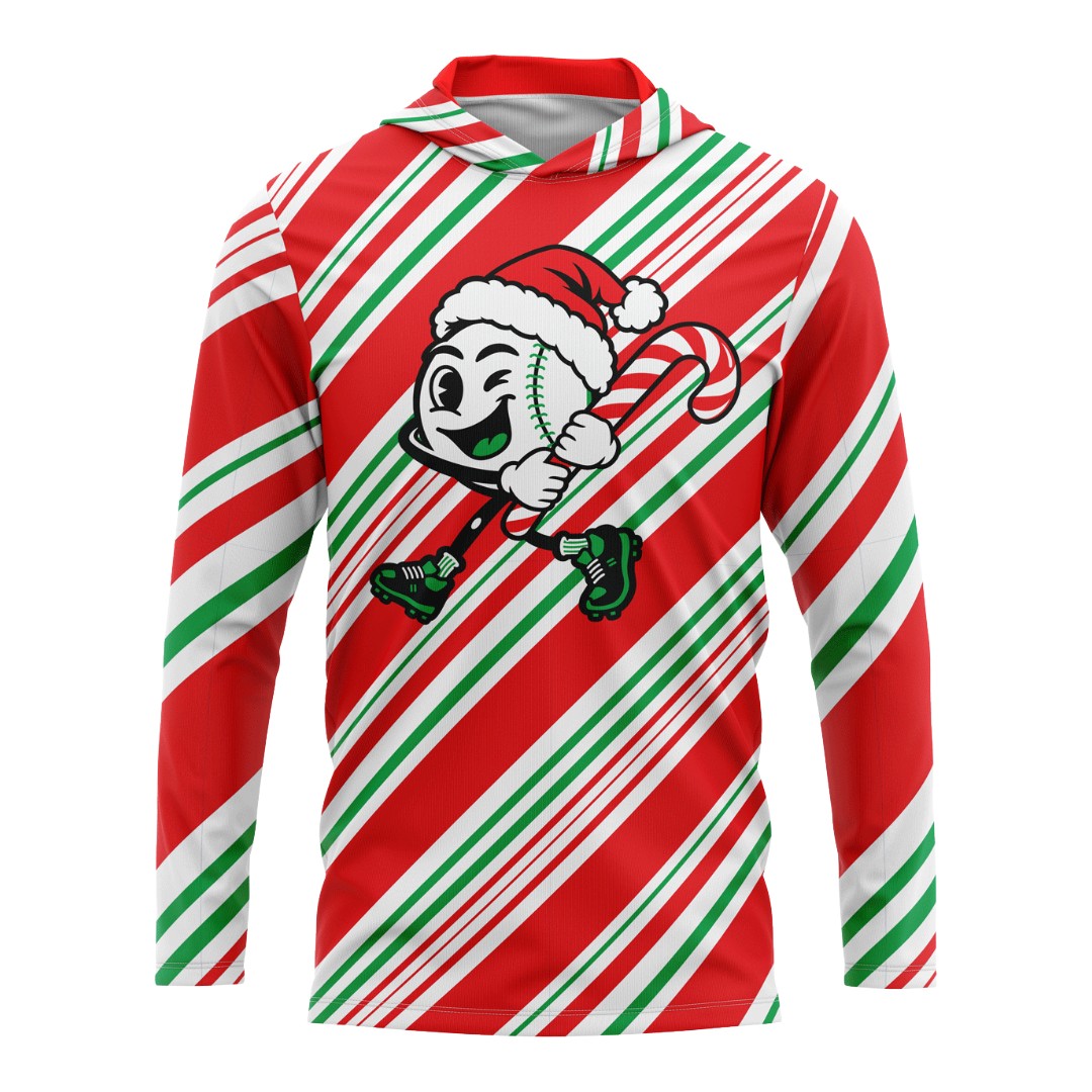 Candy Cane Chaos - Hooded Long Sleeve (Customized Buy-In)