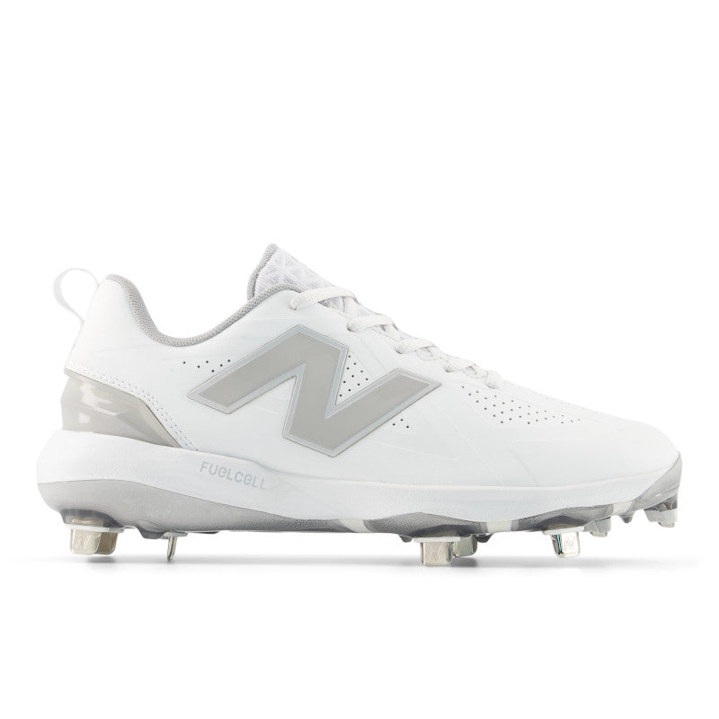 New Balance Women's FuelCell FUSE v5 Metal Fastpitch Softball Cleats - White - SMFUSEW5