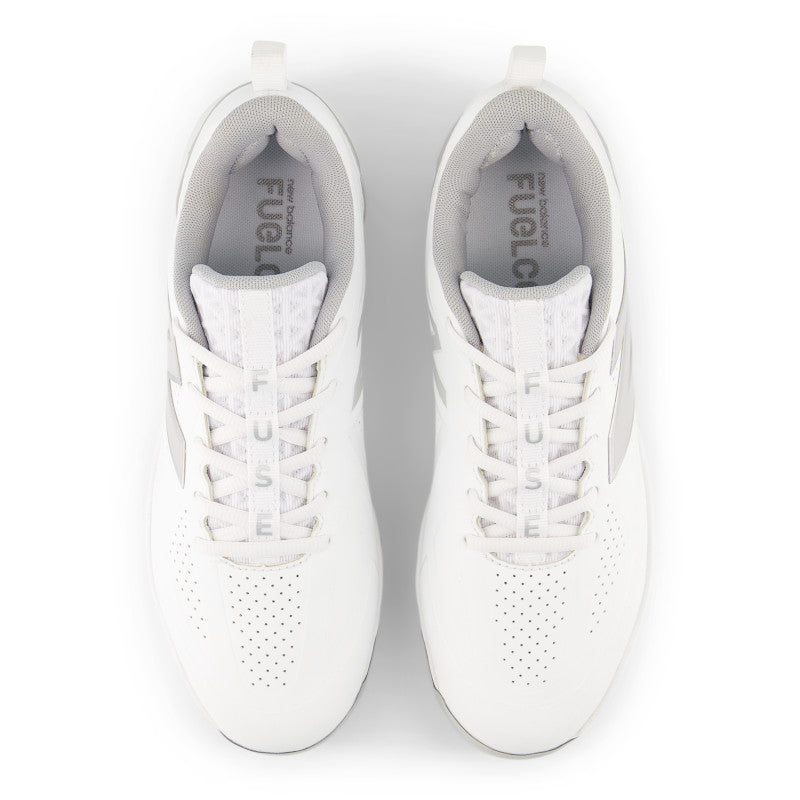 New Balance Women's FuelCell FUSE v5 Metal Fastpitch Softball Cleats - White - SMFUSEW5