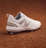 New Balance Women's FuelCell FUSE v5 Metal Fastpitch Softball Cleats - White - SMFUSEW5