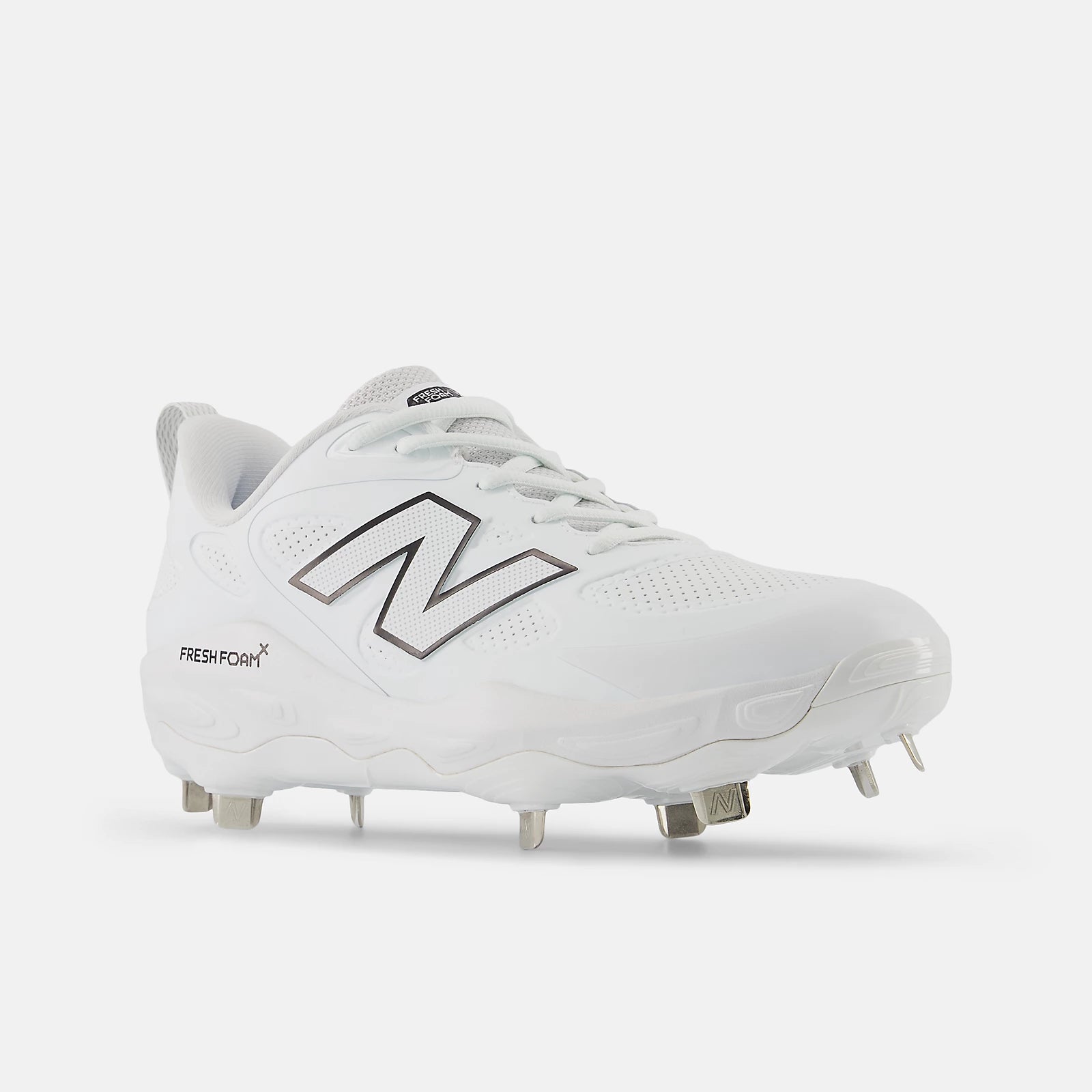 New Balance Women's Fresh Foam X Velo v4 Metal Fastpitch Softball Cleats - Synthetic White  SMVELOS4