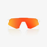 100 Percent Sunglasses - SLENDALE Youth - Matte White - HiPER Red Multilayer Mirror Lens
