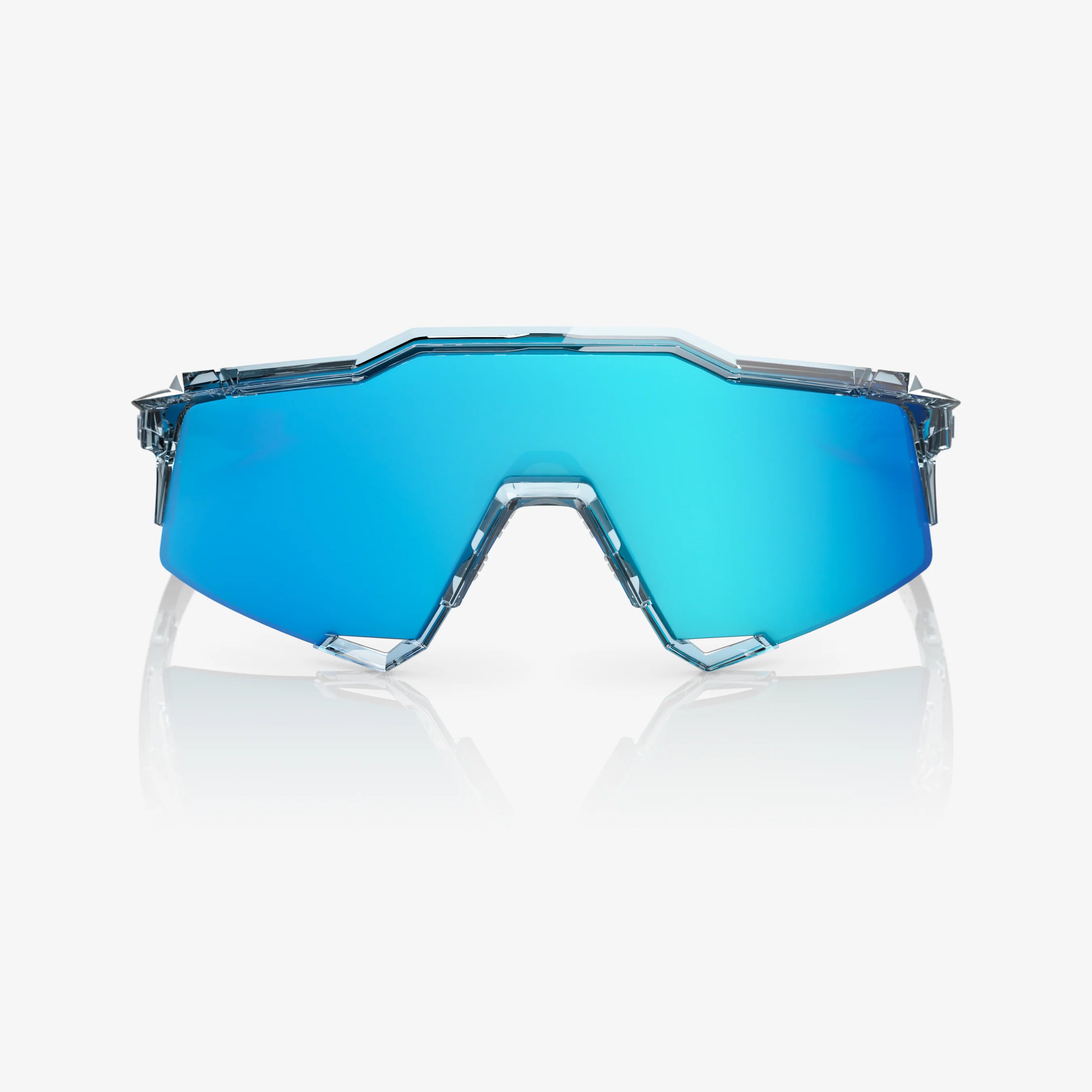 100 Percent Sunglasses - Speedcraft - Polished Translucent Mint Blue Topaz Mirror Lens