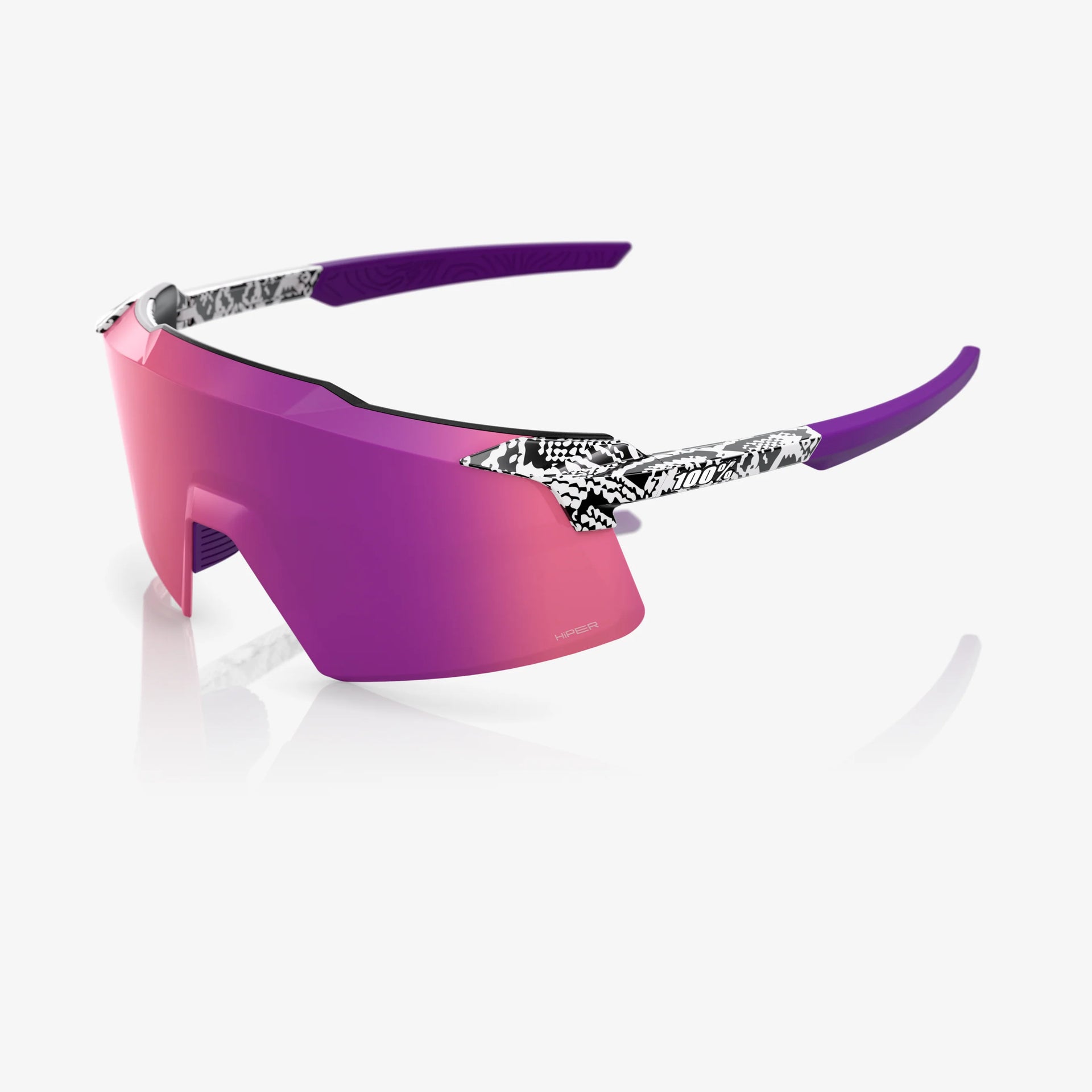 100% Aerocraft Elly 3 White Venom | Purple Mirror Lens – Smash It