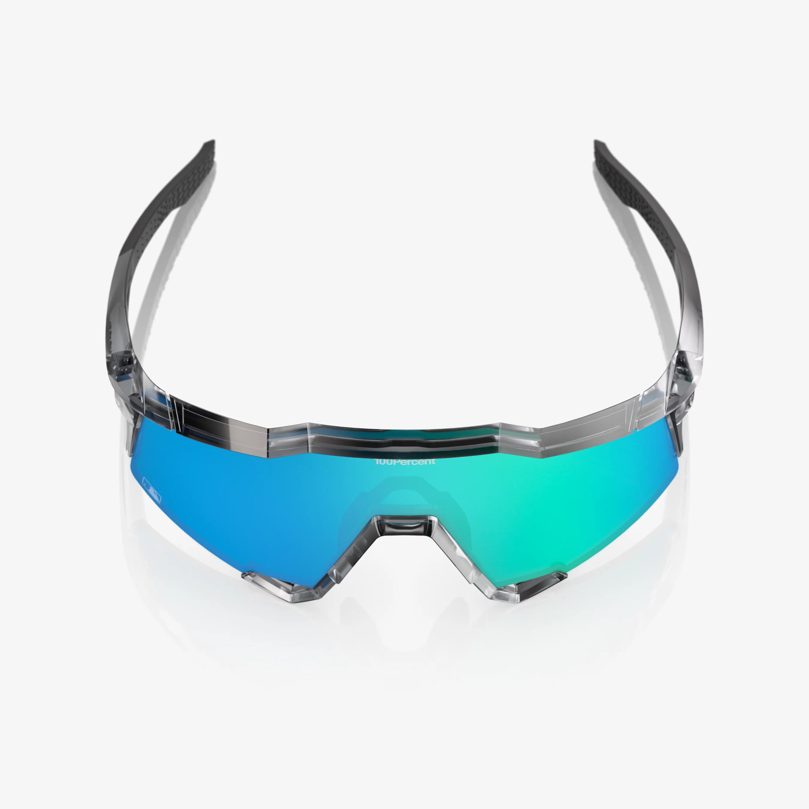 100 Percent Sunglasses - Speedcraft - MLB Authentic Polished Translucent Grey Blue Topaz Mirror Lens