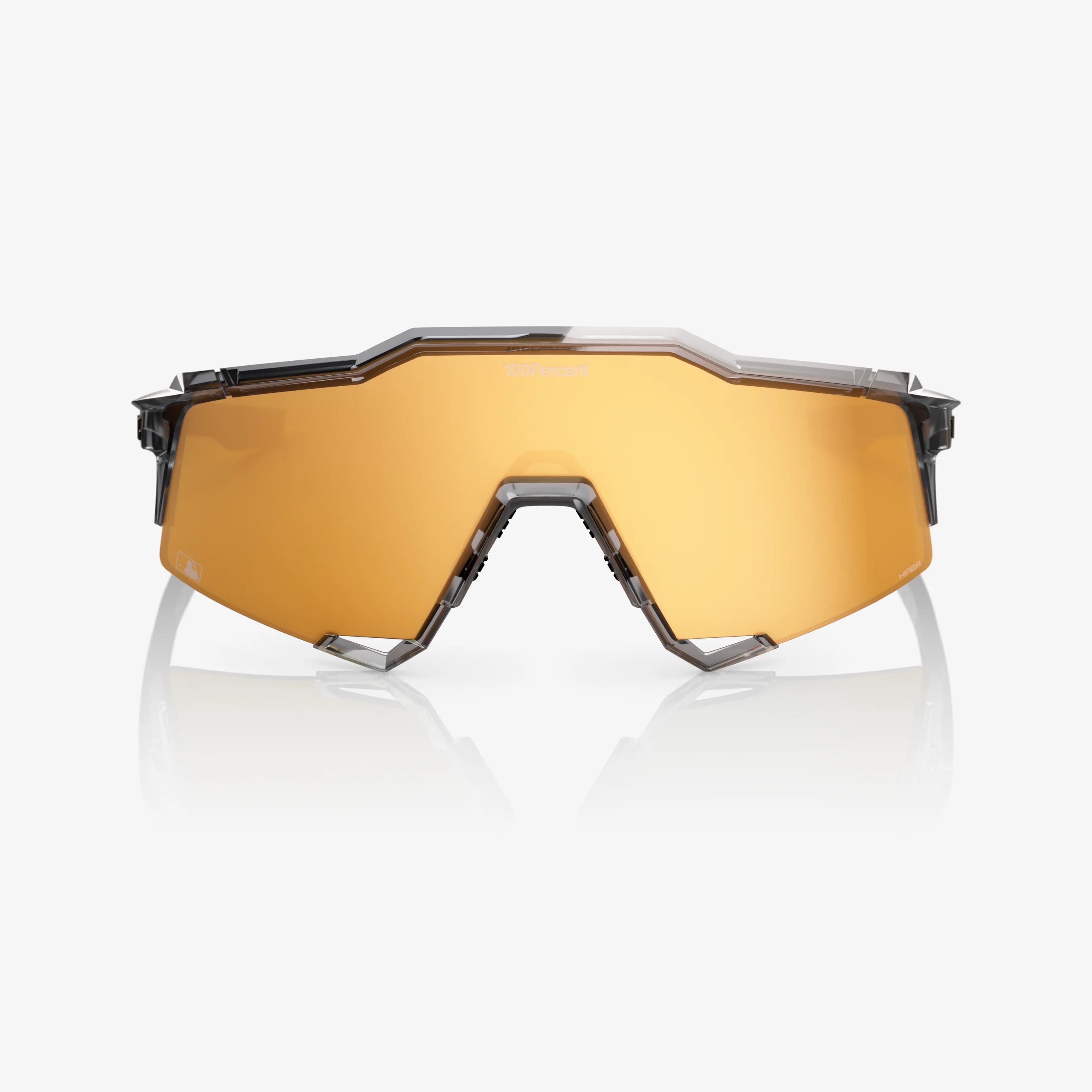 100 Percent Sunglasses - Speedcraft - MLB Authentic Polished Translucent Grey HiPER® 24K Gold Mirror Lens