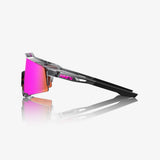 100 Percent Sunglasses - Speedcraft - MLB Authentic Polished Translucent Grey HiPER® Vital Pink Mirror Lens