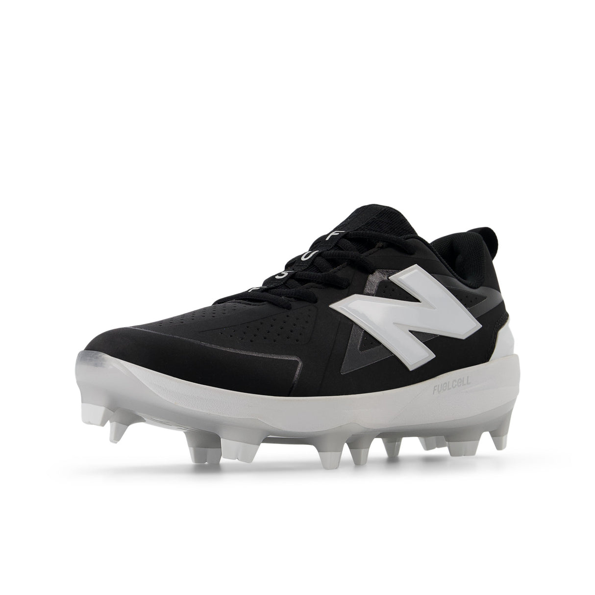 New Balance Women's FUSE v5 Molded Fastpitch Softball Cleats - Black/White - SPFUSEK5