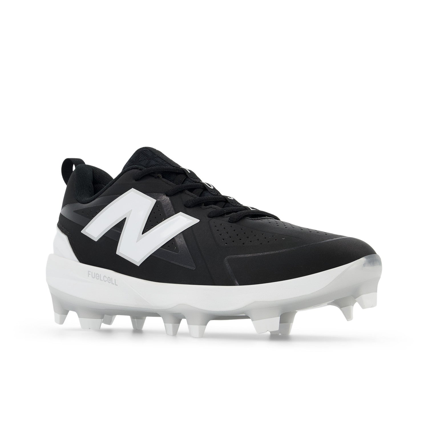 New Balance Women's FUSE v5 Molded Fastpitch Softball Cleats - Black/White - SPFUSEK5