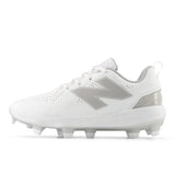 New Balance Women's FUSE v5 Molded Fastpitch Softball Cleats - White/Raincloud - SPFUSEW5