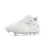 New Balance Women's FUSE v5 Molded Fastpitch Softball Cleats - White/Raincloud - SPFUSEW5