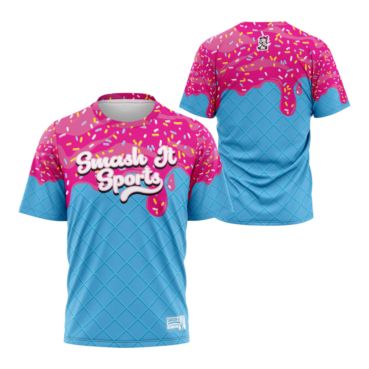 Smash It Sports Short Sleeve Shirt - Sweet Tooth - Blue Raspberry