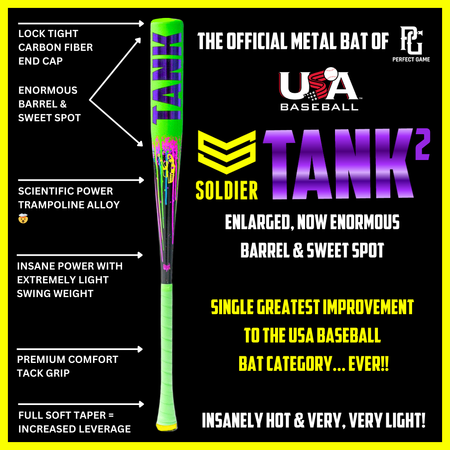 2026 Soldier Tank Drip -10 USA Youth Baseball Bat