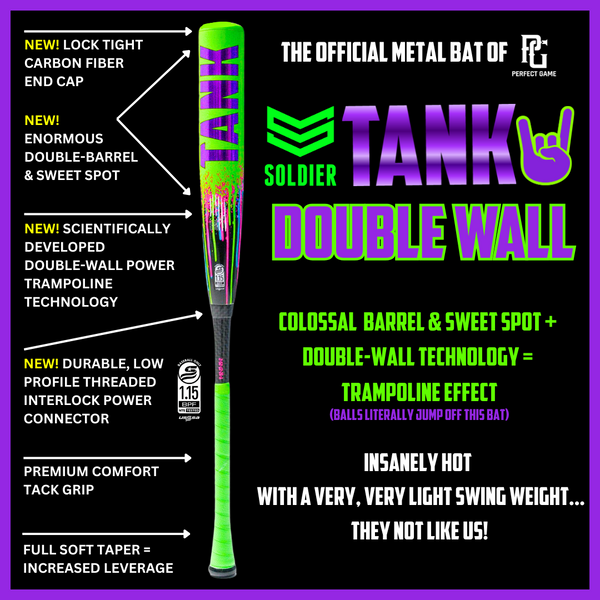 2026 Soldier Tank Drip -10 USSSA Youth Baseball Bat