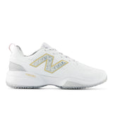 New Balance Women's FUSE v5 Turf Trainer Softball Shoes - White/Gold - STFUSEE5