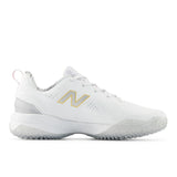 New Balance Women's FUSE v5 Turf Trainer Softball Shoes - White/Gold - STFUSEE5