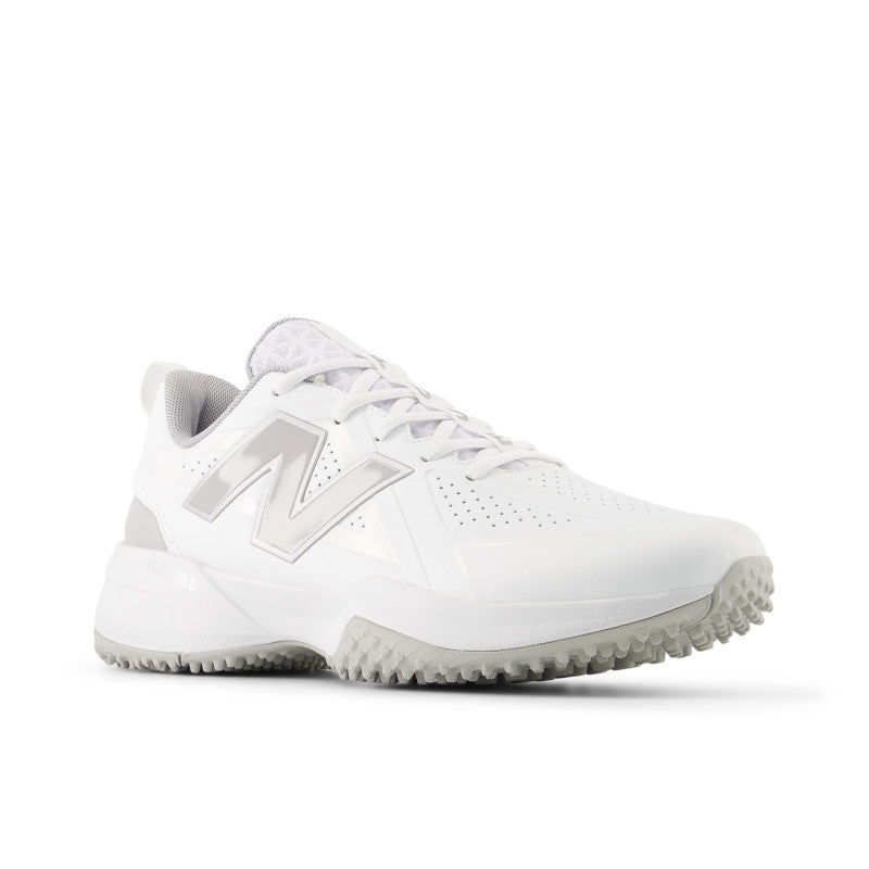 New Balance Women's FUSE v5 Turf Trainer Softball Shoes - White/Raincloud - STFUSEW5