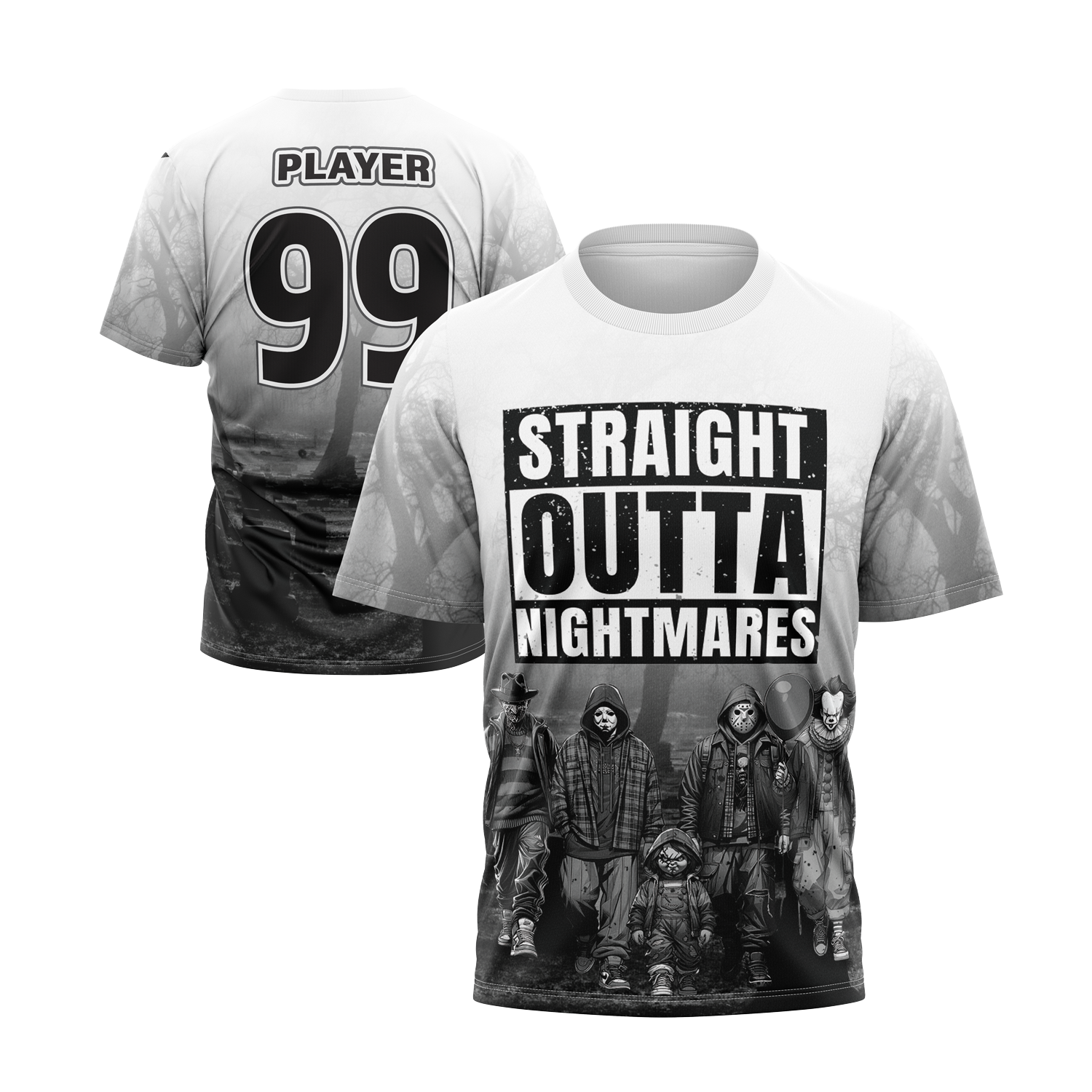 Straight Outta Nightmares Short Sleeve Jersey (Customized Buy-In)