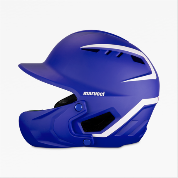 Marucci DuraVent Two-Tone Baseball Helmet With Jaw Guard