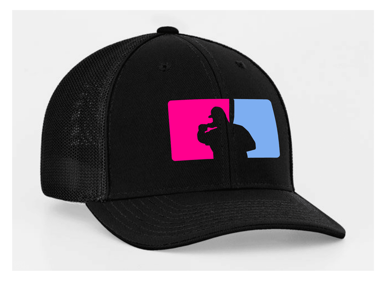 Fat Guy BP Fitted Hat - 404M (Black/Pink/Carolina)