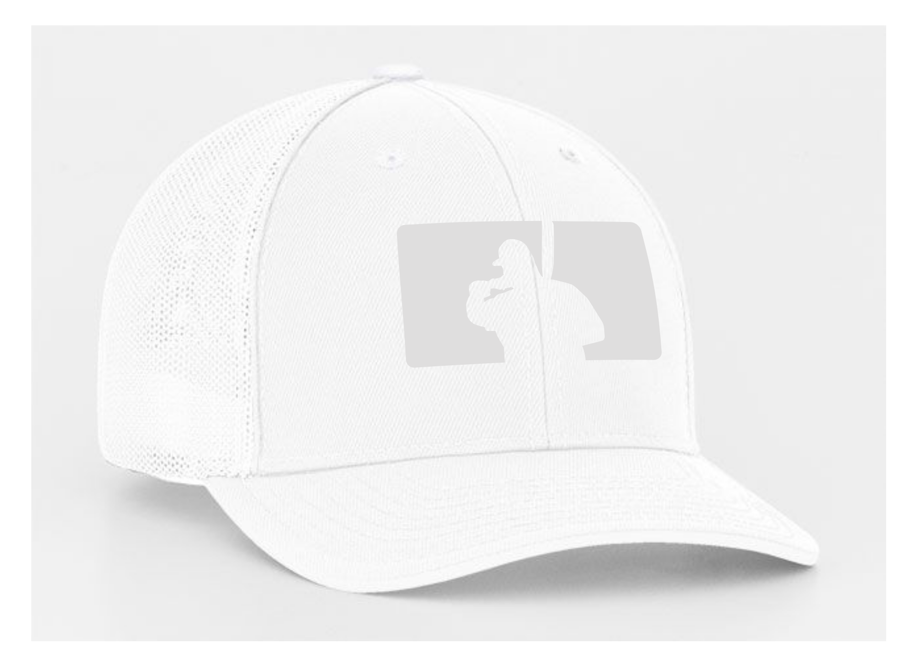 Fat Guy BP Fitted Hat - 404M (White/Gray)