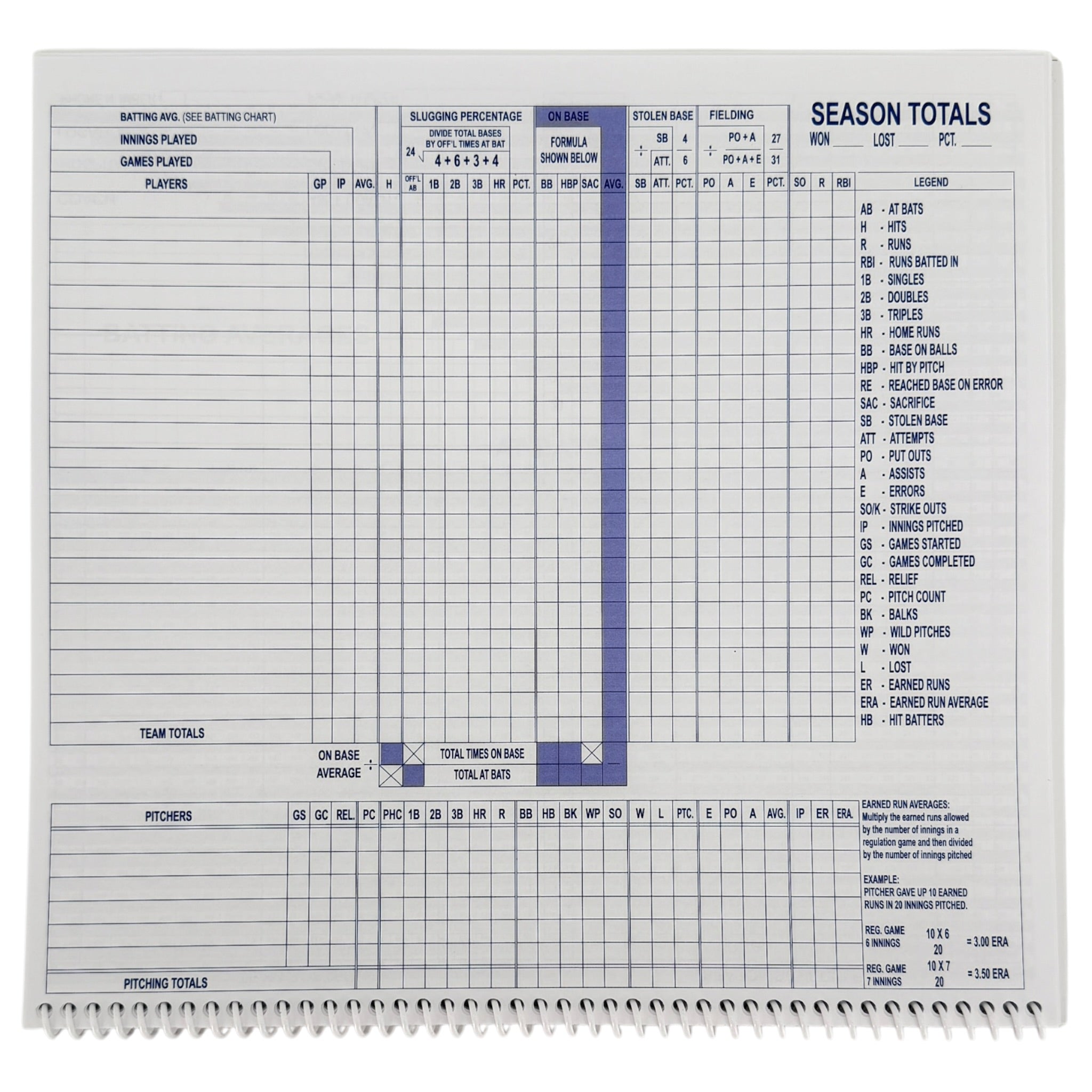 Smash It Sports Baseball/Softball Classic Big Book Score Book (16 Position)