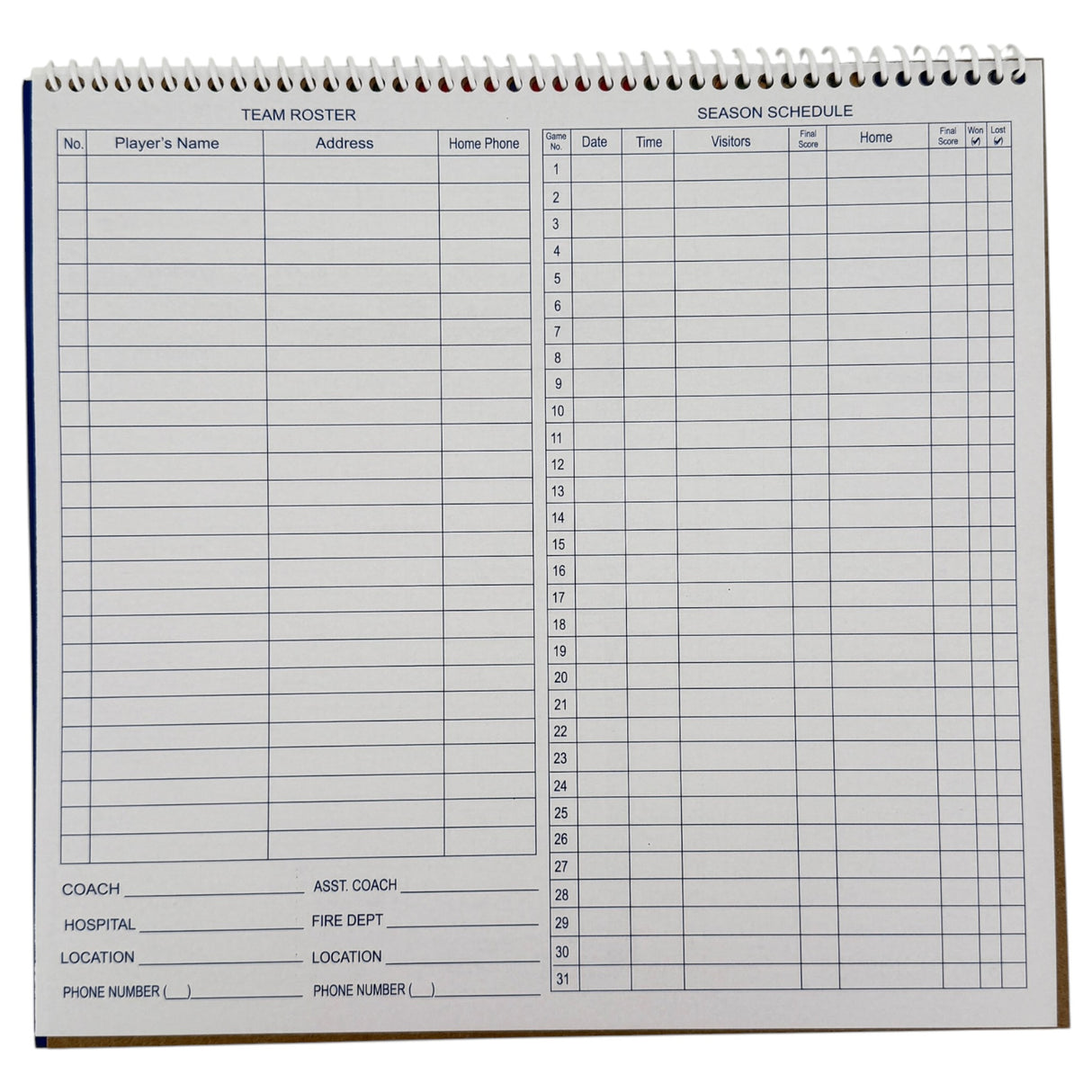 Smash It Sports Baseball/Softball Classic Big Book Score Book (16 Position)