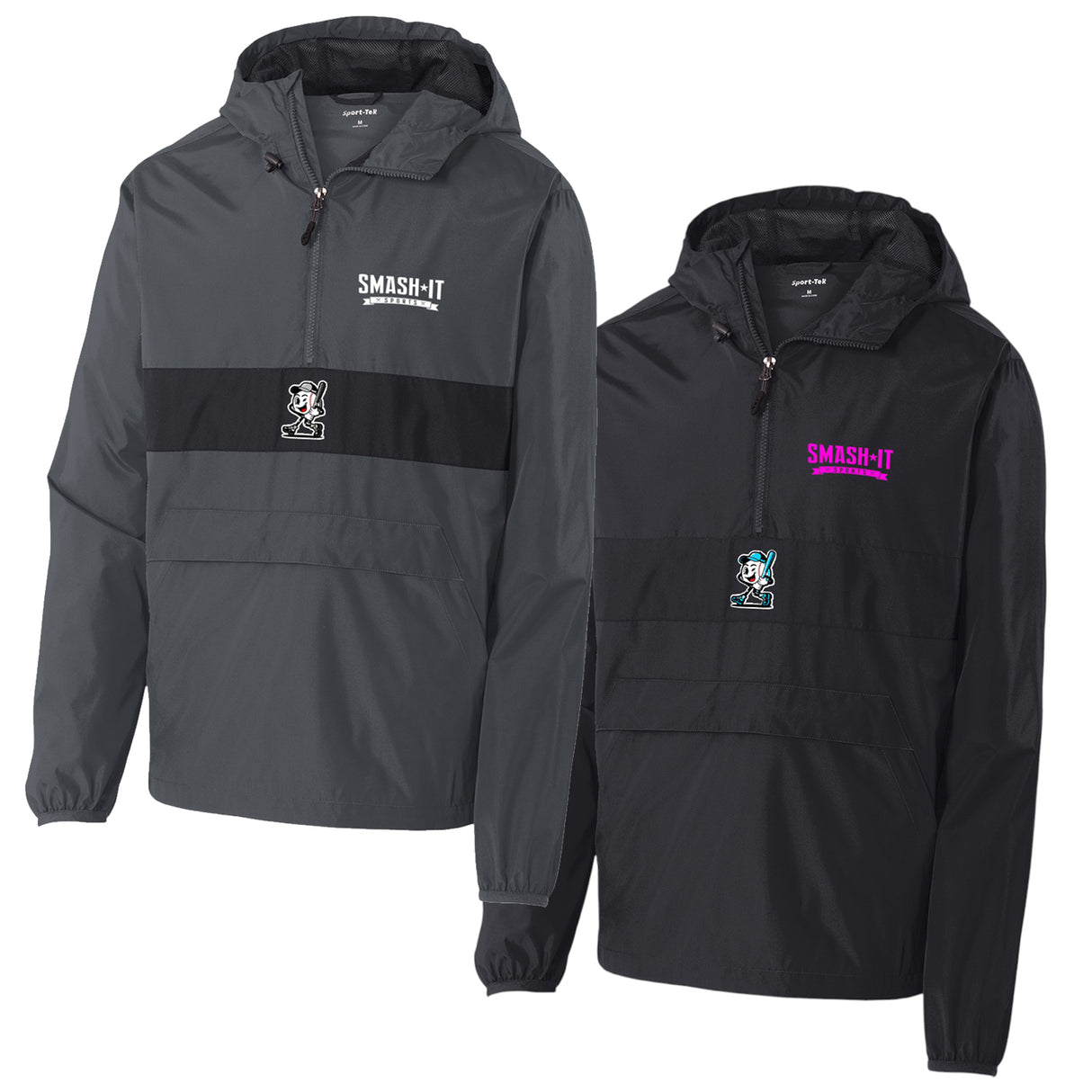Smash It Sports Hooded Pullover Jacket (Multiple Colors)