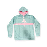 Anarchy Fleece Hoodie - Teal/Pink