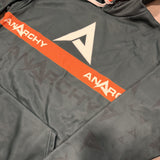 Anarchy Fleece Hoodie - Dark Green/Orange