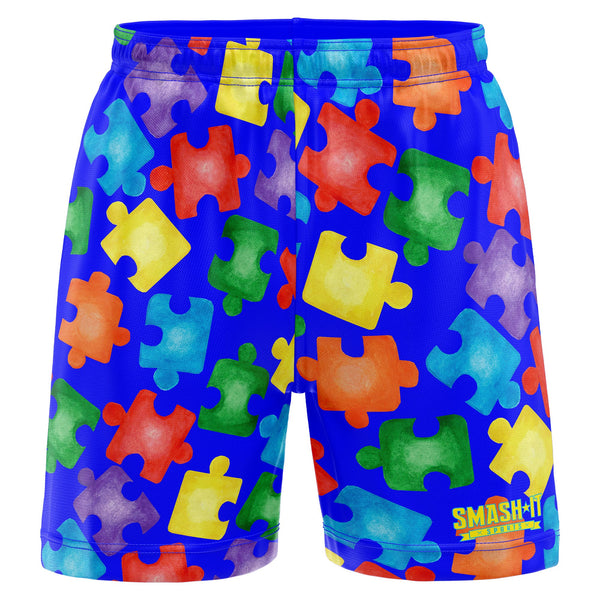 Smash It Sports Mesh Shorts - Autism Awareness