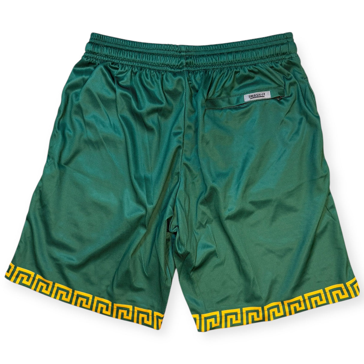 Smash It Sports Mesh Shorts - Aztec Green/Gold