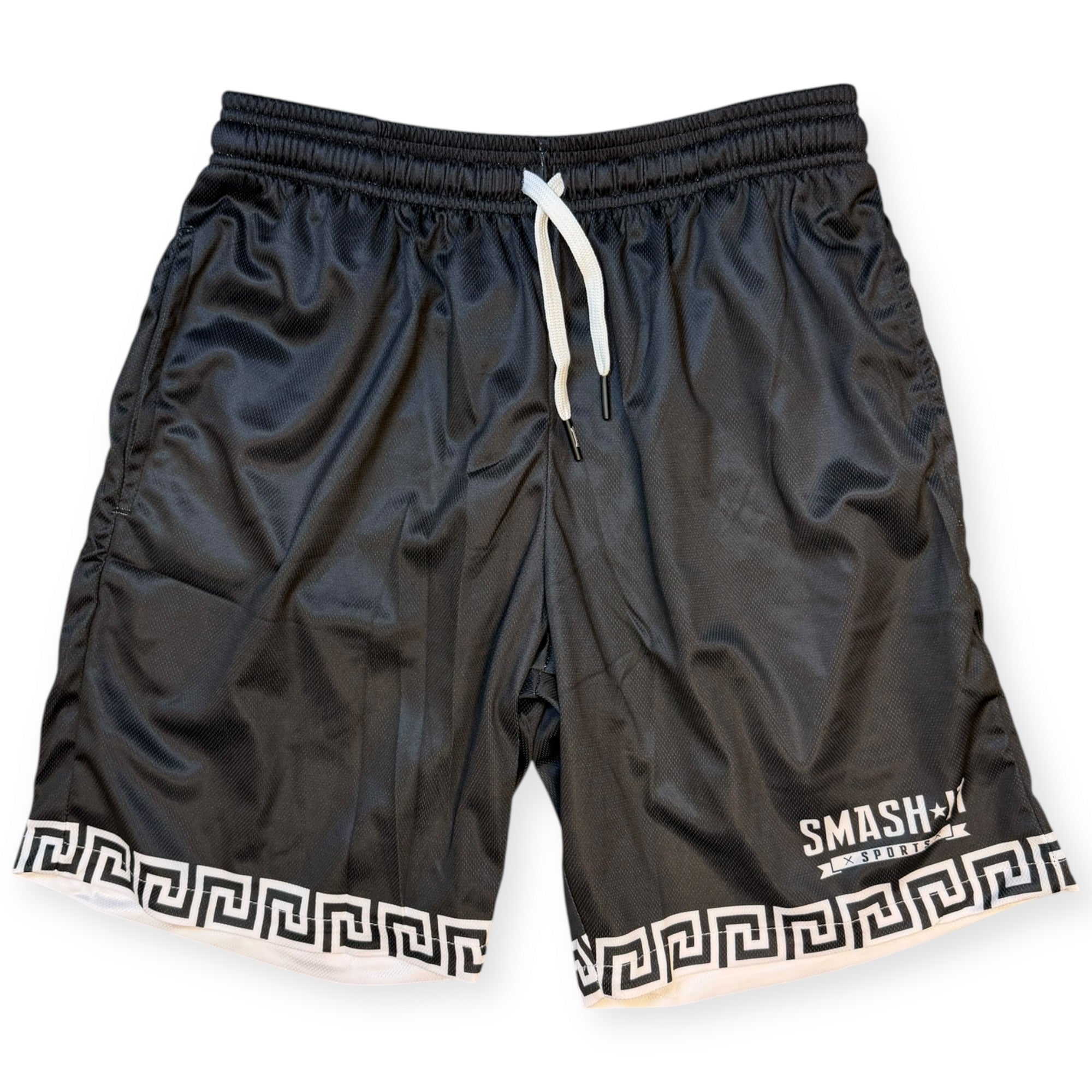 Smash It Sports Mesh Shorts - Aztec Black/White
