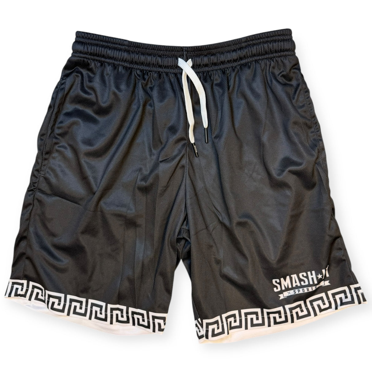 Smash It Sports Mesh Shorts - Aztec Black/White
