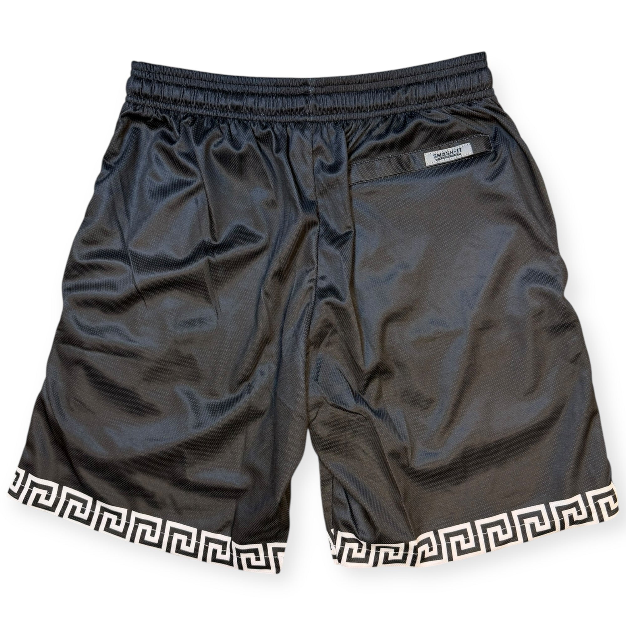 Smash It Sports Mesh Shorts - Aztec Black/White