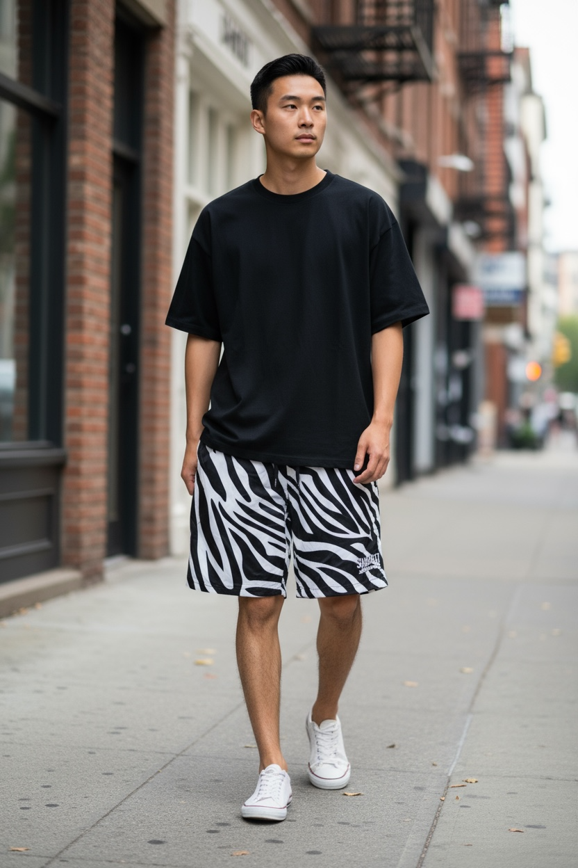 Smash It Sports Mesh Shorts - Zebra