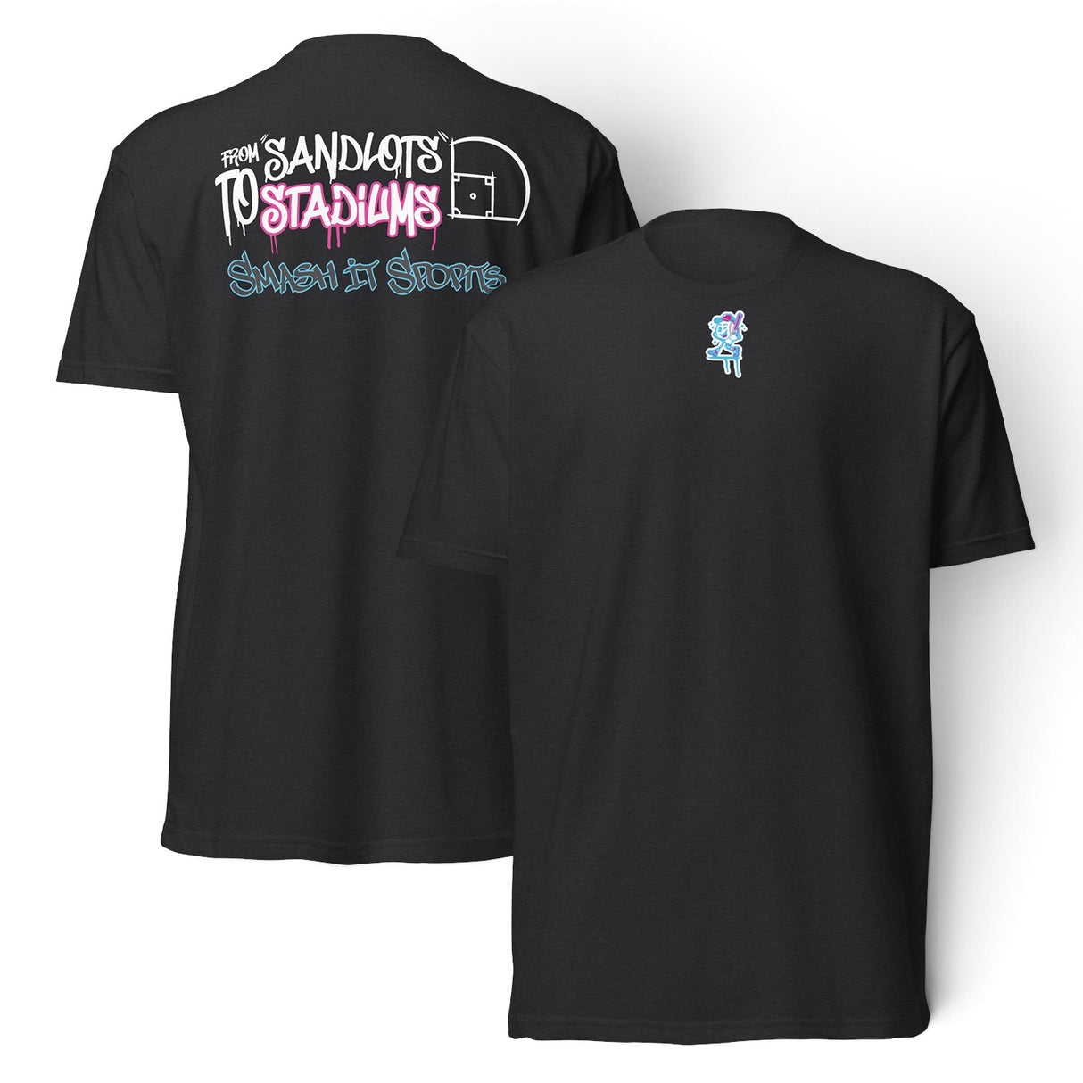 Smash It Sports T-Shirt - Sandlot To Stadiums (Multiple Colors)